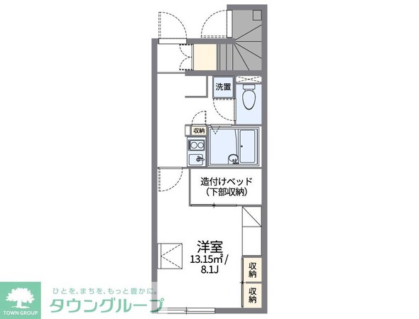 レオパレス新町IIの物件間取画像